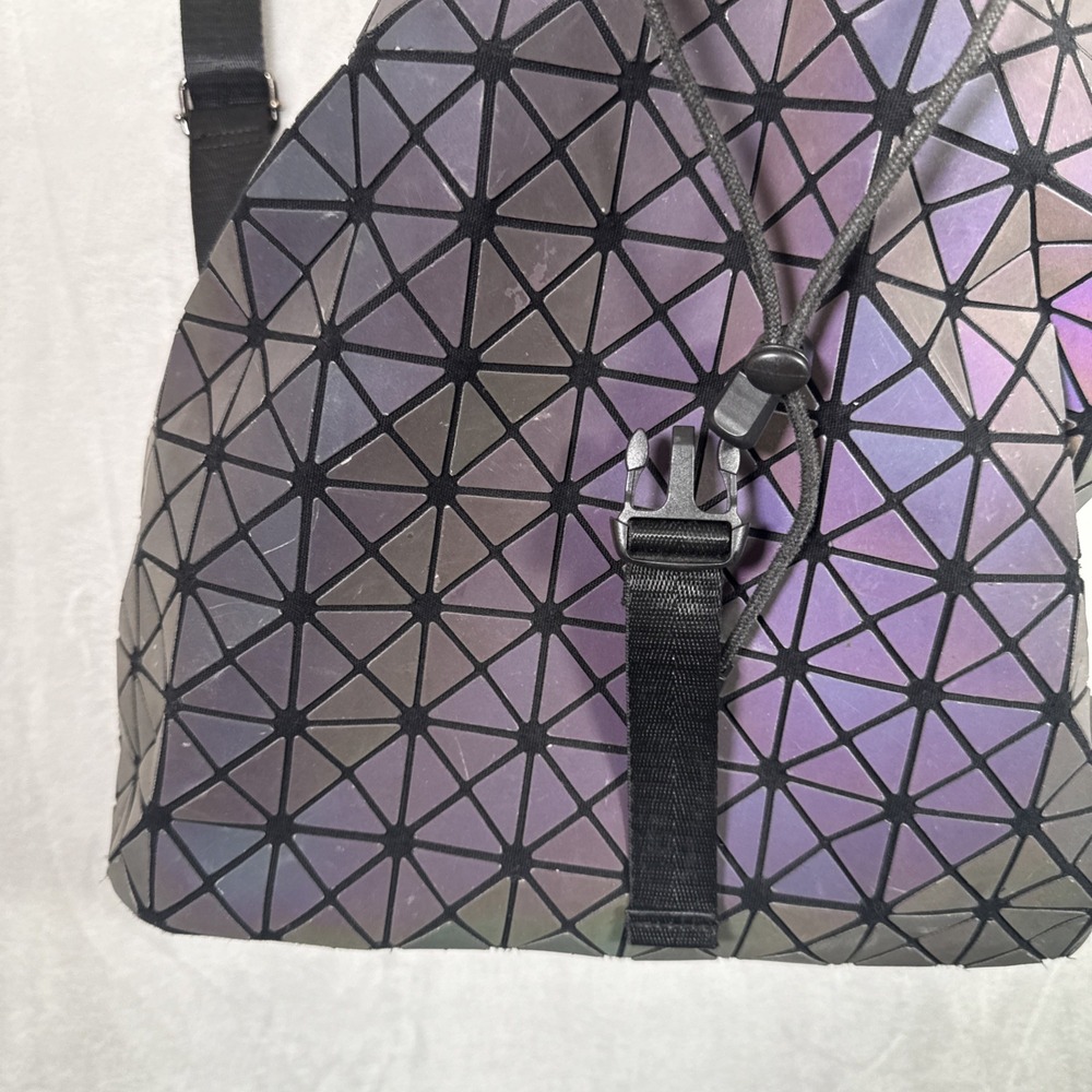 Geometric Backpack Luminous Backpacks Holographic… - image 4